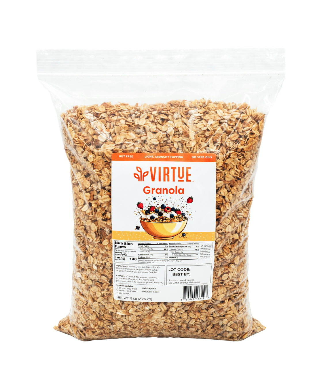 Specialty Nut Free Bulk Granola